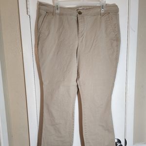 Old Navy, 16 regular, boot-cut khaki pants
